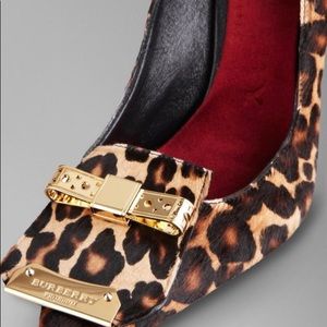 Burberry Prorsum Leopard Pony hair Pumps